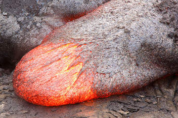 Fluid lava tongue
