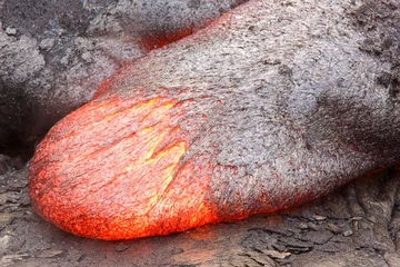 Photo sur Plexiglas Volcan Langue de lave fluide