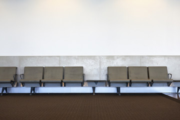 Airport waiting area.