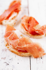 serrano jamon Cured Meat and ciabatta