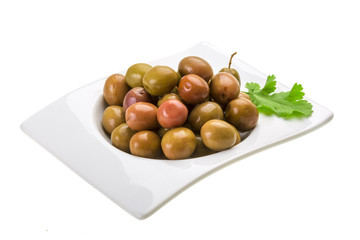 Marinated olives