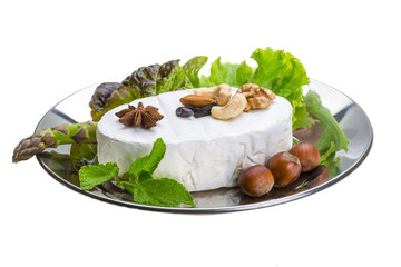 Fresh soft brie cheese