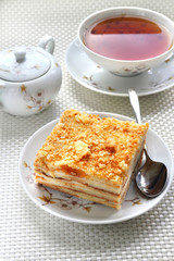 Piece of Napoleon cake