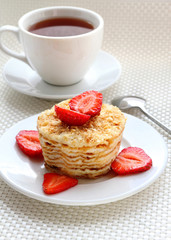 Piece of Napoleon cake