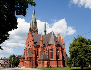 Church of Sts. Katherine in Torun, Poland - obrazy, fototapety, plakaty