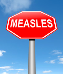 Measles concept.