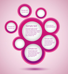 Abstract vector web design bubble