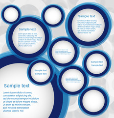 Abstract vector web design bubble