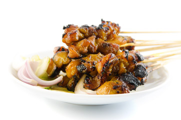 Chicken satay.