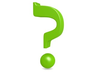 Green question mark