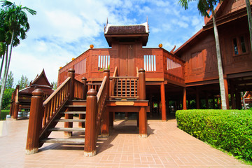 The housing ladder of thai style house