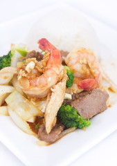 Stir fried garlic sauce with jasmine rice.