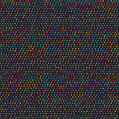 Seamless pattern with bright dots