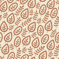 Seamless autumn leaf pattern