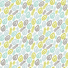 Seamless leaf pattern