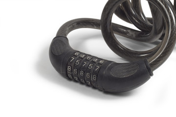 lock on the white background