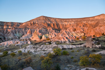Colorfuls bizzare rocks in Cappadocia