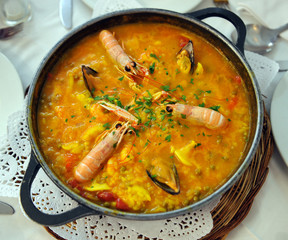 Arroz con marisco