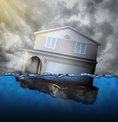Home Sinking in Water