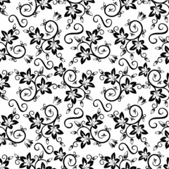 Seamless floral pattern. Vector illustration.