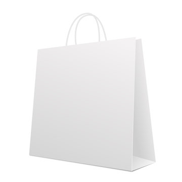 Empty Shopping Bag on white. Vector