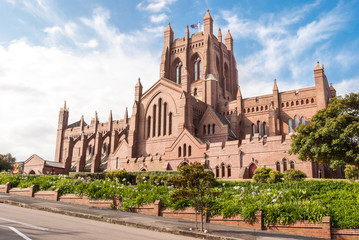 Christ Church Cathedral, Newcastle, Australia - obrazy, fototapety, plakaty