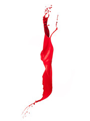 Red Liquid alphabet letter I