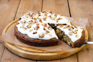 Carrot and courgette cake