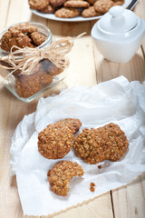 Diet and healthy muesli cookies
