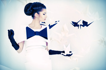 black bow