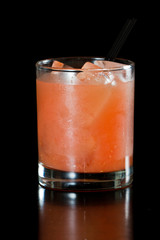 Ruby red grape fruit juice