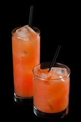 Ruby red grape fruit juice