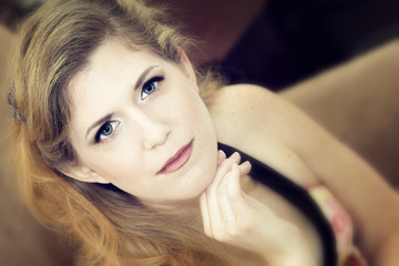 Naklejka premium Pretty Blonde