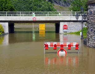 Hochwasser am Rhein