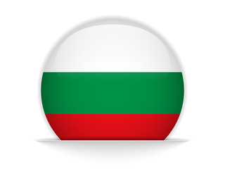 Bulgaria Flag Glossy Button