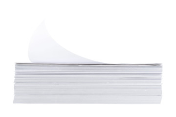 Stack of a4 size white paper sheet