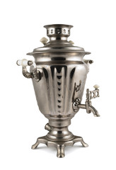 Old russian samovar water boiler