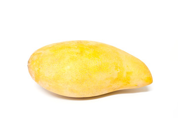 Yellow mango ,thai fruit favorite isolated on  white