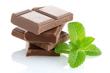 Closeup detail of chocolate parts