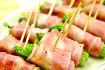 アスパラのベーコン巻き(アップ)