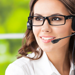 Support phone operator in headset