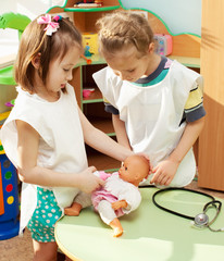 Child in kindergarten