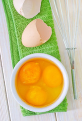 raw eggs