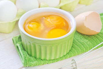 raw eggs