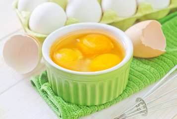 raw eggs