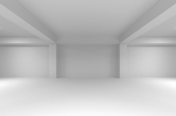 Abstract white empty interior background