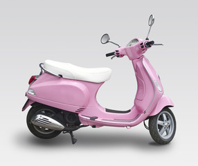 Fototapeta premium Pink scooter