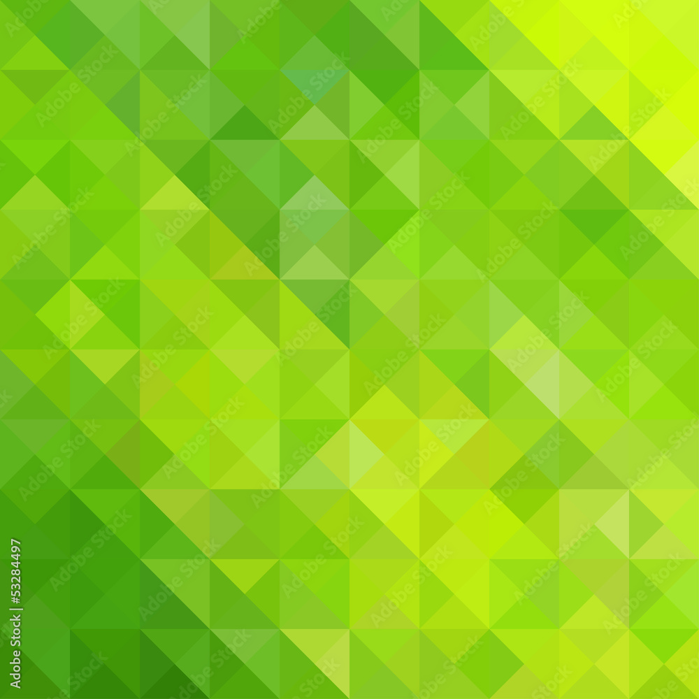 Poster Abstract Green Triangle Background