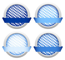 4 Buttons Banner Octoberfest Diagonal