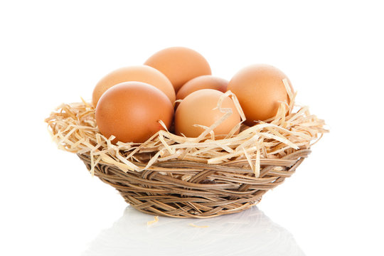 eggs isolatedon white background